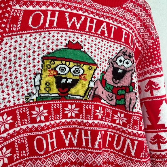 Nickelodeon Red and White Ugly Sweater - Picture 9 of 11